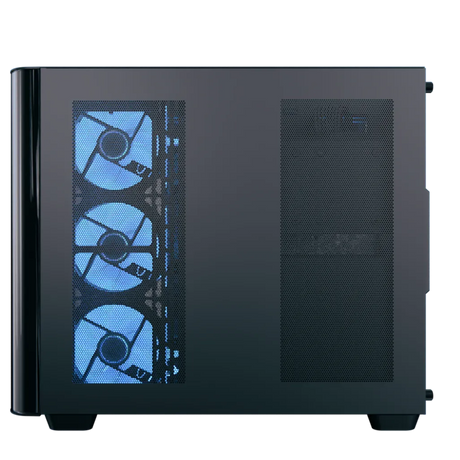 Aerocool P500C ATX Mid-Tower PC Case Black 4x ARGB Infinity Mirror Fans Tempered Glass