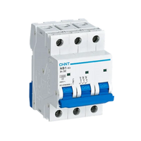 Chint NB1 3-Pole 63A 6kA AC Circuit Breaker C-Curve DIN-Rail Mount
