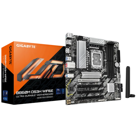 Gigabyte B860M DS3H Wi-Fi 6E Intel LGA1851 Micro-ATX Motherboard DDR5