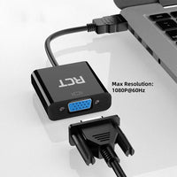 RCT HDMI to VGA Adapter with Audio Male to Female