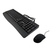 RCT K11 USB Wired Keyboard and GM-193U Optical Mouse Combo Black