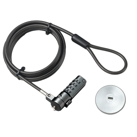 RCT Universal 4-Digit Combination Notebook Security Lock with K Slot Adaptor
