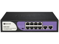 BDCOM 8-Port 100M Unmanaged PoE Switch (8-Port PoE + 2-Port 100M RJ45) 90W PoE Budget