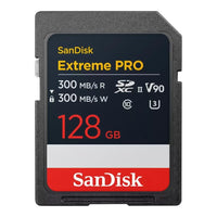 SanDisk Extreme PRO 128GB SDXC Memory Card, 300MB/s Read & Write speeds, 8K, V90, UHS-II