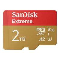 SanDisk Extreme microSDXC UHS-I Card 2TB Up to 240MB/s read speed and 140MB/s write speed without Adaptor