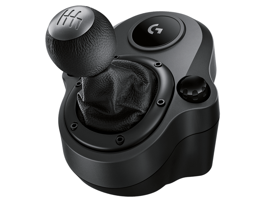 Logitech Driving Force Shifter – Gaming Shifter – G-Series Racing wheel accessory – Black leather