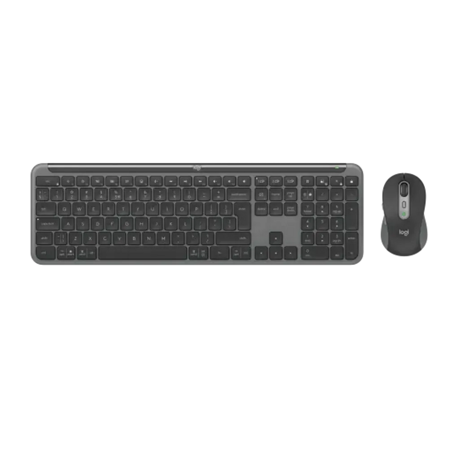 Logitech MK950 Signature Slim Wireless Keyboard and Mouse Combo Bluetooth (Graphite)