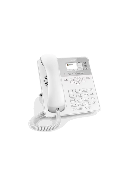 Snom D717 6-line Desktop SIP Phone in White - No PSU Included - Wide Colour TFT Display - USB