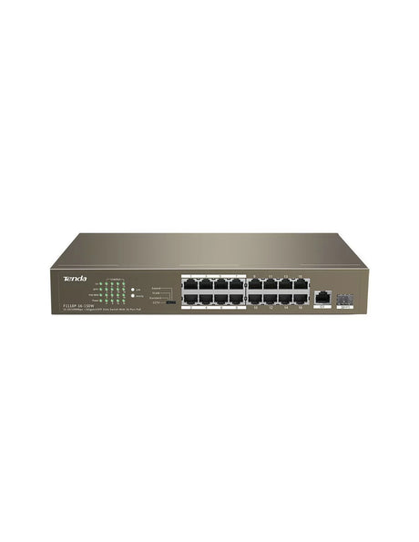 Tenda 16-Port Fast Ethernet Switch with 16-Port PoE | TEF1118P-16-150W