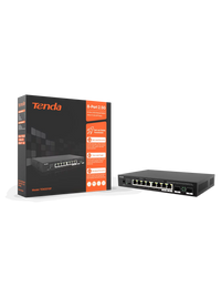 Tenda 8-Port 2.5G Ethernet Switch with 2x 2.5G SFP slots | TEM2010F