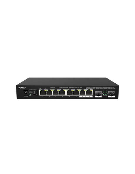 Tenda 8-Port 2.5G Ethernet Switch with 2x 2.5G SFP slots | TEM2010F