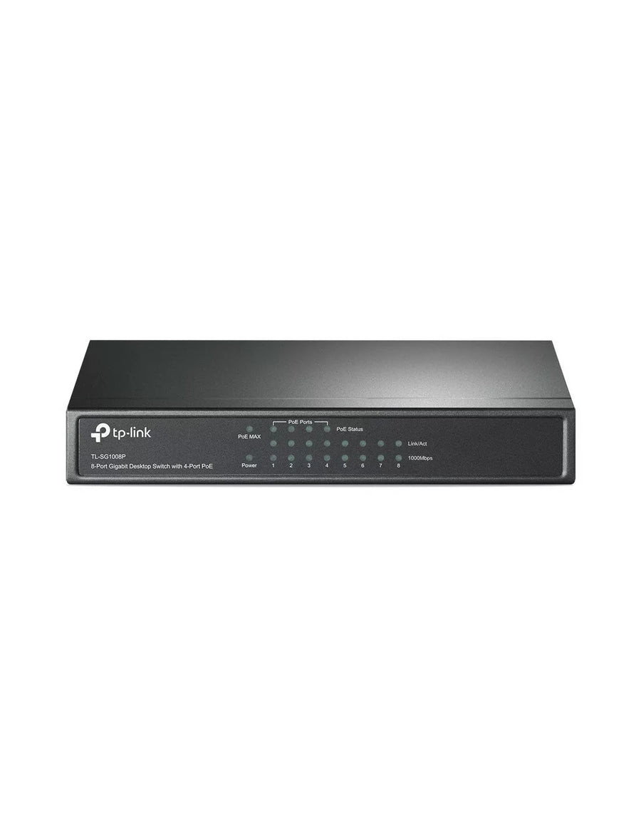 TP-Link 8-Port Gigabit 4 PoE+ Desktop Switch | TL-SG1008P