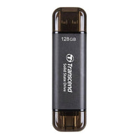 Transcend ESD310C 128GB Portable SSD USB 3.2 Gen 2 Type-A Type-C 1050MB/s Read