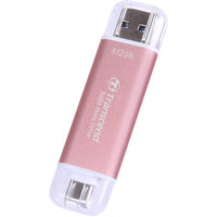 Transcend ESD310 512GB Portable SSD USB-C 3.2 Gen 2 10Gbps Password Protection (Pink)