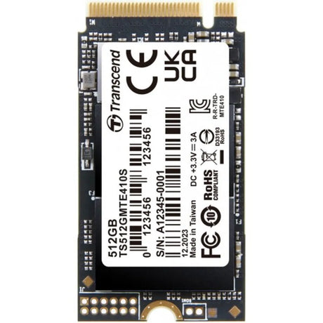 Transcend MTE410S 512GB M.2 NVMe PCIe 4.0 SSD 5000MB/s Read