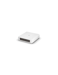 UBIQUITI Lite 16 PoE; (8) GbE PoE+, (8) GbE ports; 45W total PoE availability; Wall mountable.