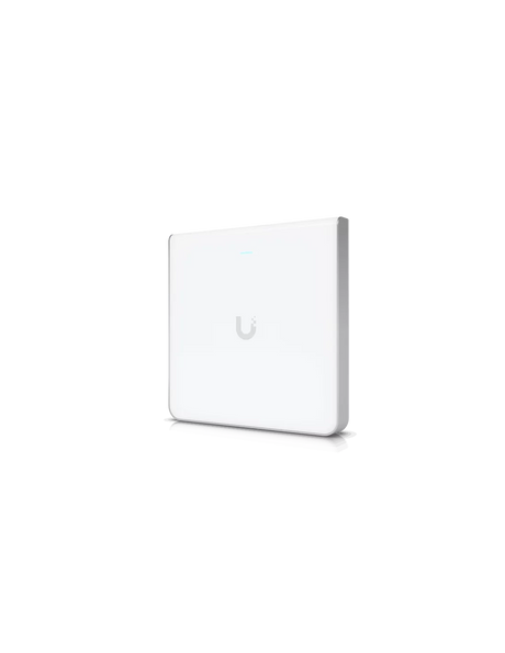 UBIQUITI U6 Enterprise In-Wall, 10 spatial streams, 115 m² (1,250 ft²) coverage, 600+ connected devices, Powered using PoE+/PoE++, (4) GbE ports with (1) PoE output, 2.5 GbE uplink.