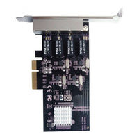 Vantec 4-Port PCIe Gigabit Ethernet Network Adapter Card Intel Chipset x4 PCIe 9K Jumbo Frame