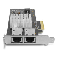 Vantec 2-Port 10G Network PCIe Card Intel X550-AT 10GBASE-T RJ45 Low Profile