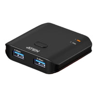 Aten 2x2 USB 3.2 Gen 1 Sharing Switch 2 Computers Share 2 Peripherals 5Gbps InstaSync Push Button