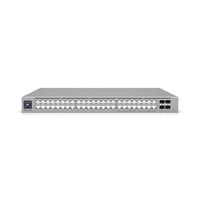 Ubiquiti 48-port, Layer 3 Etherlighting switch with 2.5 GbE and PoE++ output, 16x 2.5 GbE ports including (8) PoE+ and (8) PoE++, 32x GbE ports including (24) PoE+ and (8) PoE++, 4x 10G SFP+ ports, DC power backup ready, 720W